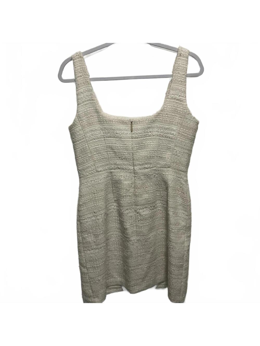 Elegant Cream Textured Mini Dress with Button Detail Size 6 new $168 Best offer - Picture 5 of 10